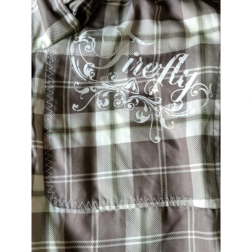 Firefly Winter Insulated Jacket Kids Size 14 Full Zip Fur Lined Hood Plaid